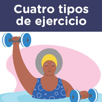 Cuatro tipos de ejercicio infografia.